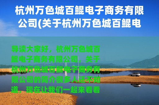 杭州万色城百鲲电子商务有限公司(关于杭州万色城百鲲电子商务有限公司的简介)