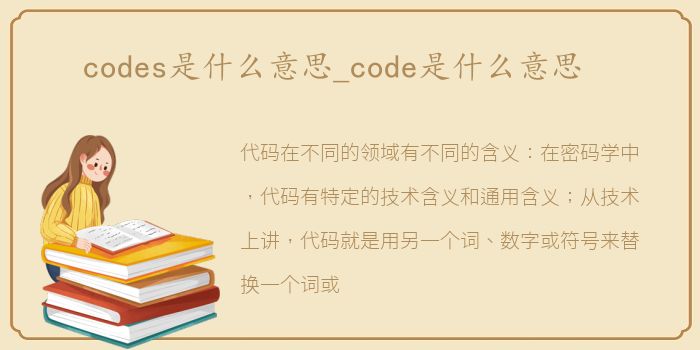 codes是什么意思_code是什么意思