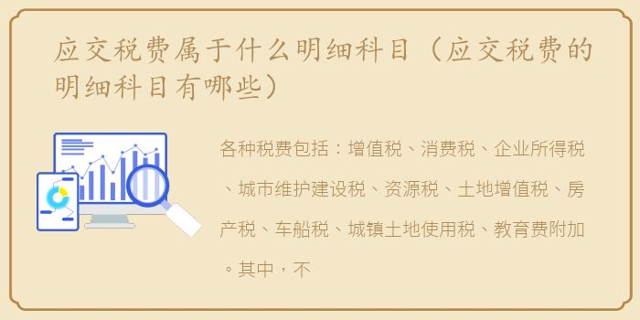 应交税费属于什么明细科目（应交税费的明细科目有哪些）