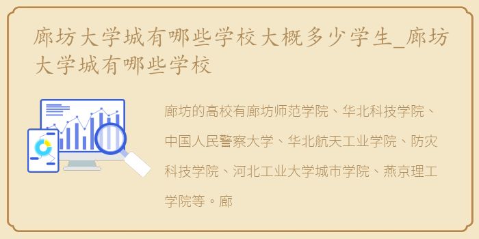 廊坊大学城有哪些学校大概多少学生_廊坊大学城有哪些学校