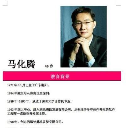 马化腾简介属什么生肖_马化腾简介