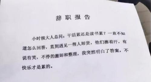 个人原因辞职信20字 辞职信20字最简单