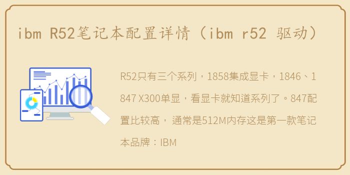 ibm R52笔记本配置详情（ibm r52 驱动）
