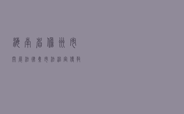 海南省儋州市开展“法律集市”法治宣传教育活动