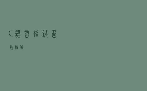 C语言指针 函数指针