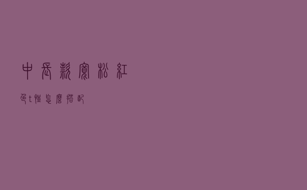 中长款宽松红色t恤怎么搭配