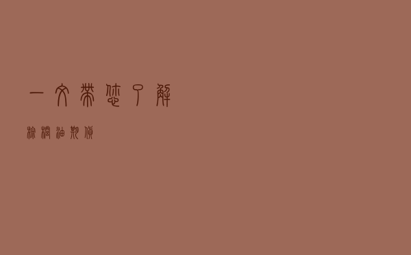 一文带您了解棕榈油期货