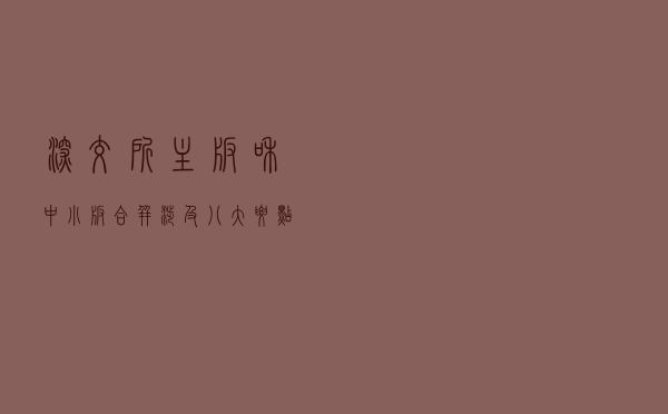深交所主板和中小板合并，涉及八大要点