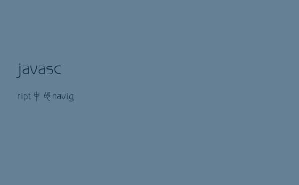 javascript中的navigator对象和screen对象