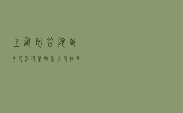 上海市普陀区李某某与某物业公司物业纠纷调解案