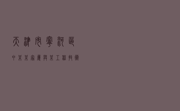 天津市宁河区申某某家属与某工程技术有限公司、某分包单位劳动争议纠纷调解案
