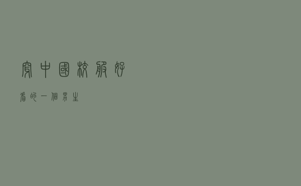 穿中国校服好看的一个男生