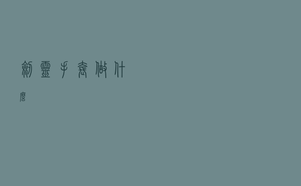 剑灵手套做什么