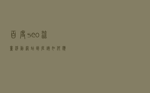 百度seo流量浮动，网站到底该如何应对？