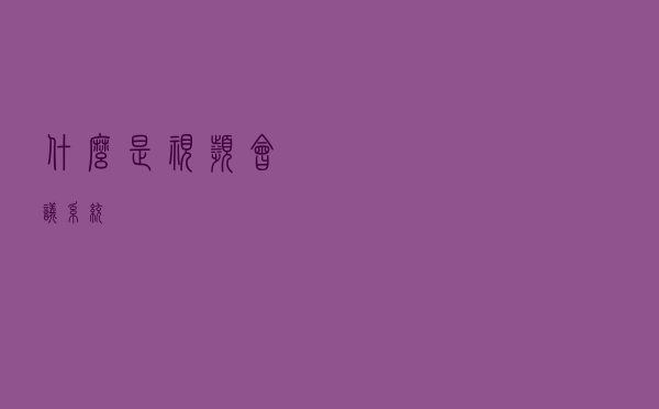 什么是视频会议系统？
