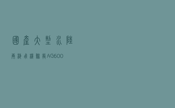 国产大型水陆两栖飞机“鲲龙”AG600成功实现海上首飞