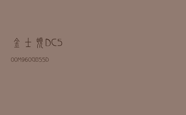 金士顿DC500M 960GB SSD评测