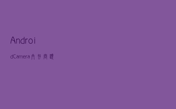 Android Camera 内存问题剖析