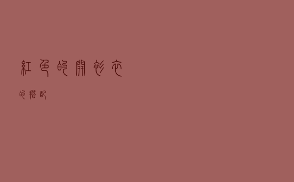 红色的开衫衣的搭配