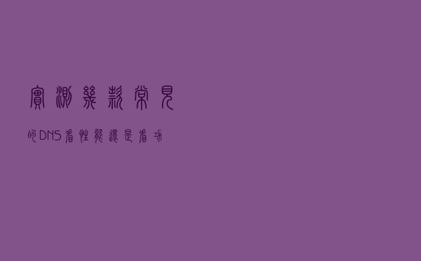实测几款常见的DNS，看性能还是看功能？