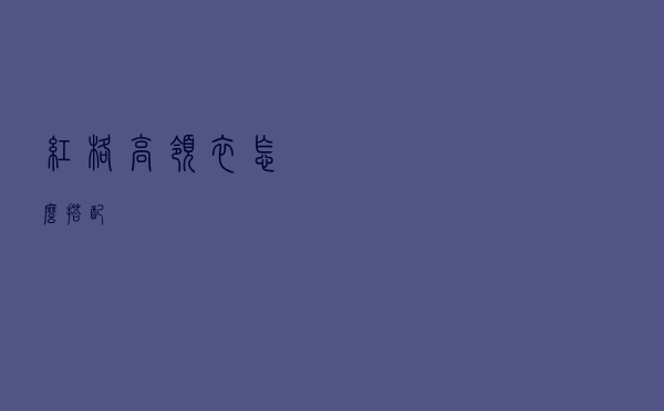 红格高领衣怎么搭配