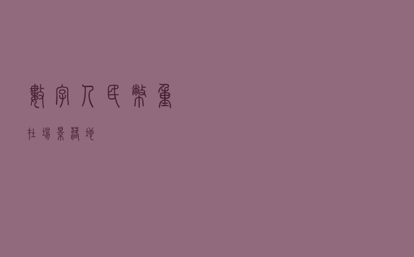 数字人民币重在场景落地