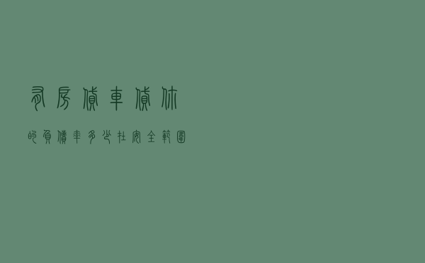 有房贷车贷？你的负债率多少？在安全范围内吗？银行人员帮你分析
