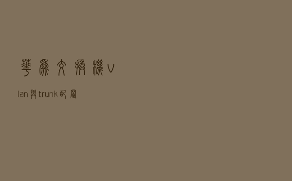 华为交换机vlan与trunk配置