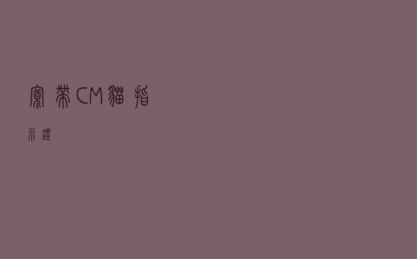 宽带CM猫指示灯