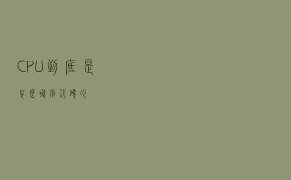 CPU 到底是怎么识别代码的？