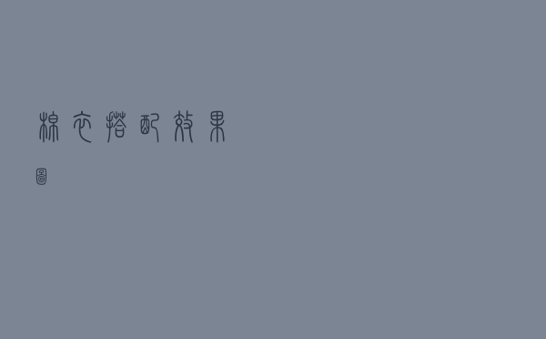 棉衣搭配效果图