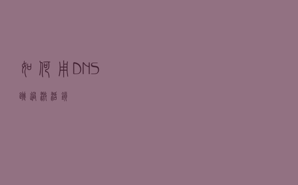 如何用DNS跳过激活锁？