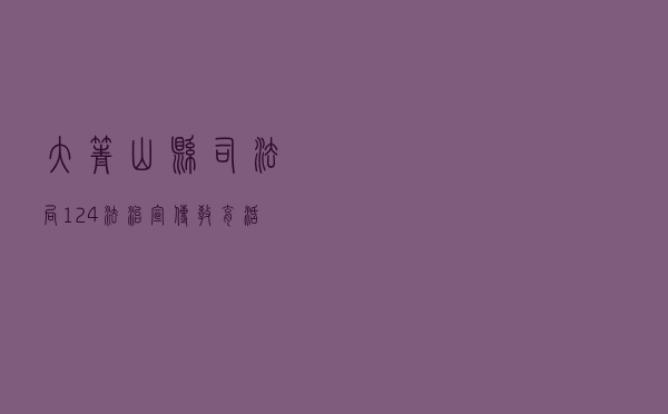 大箐山县司法局“12.4”法治宣传教育活动工作案例