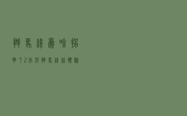 斑马线为啥拐弯了？“Z”字形斑马线你体验过吗？
