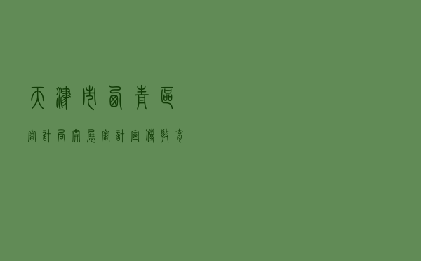 天津市西青区审计局开展审计宣传教育活动案例