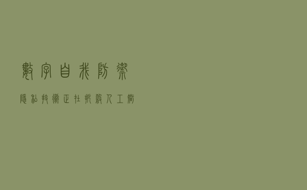 数字自我防御：隐私技术正在扼杀人工智能吗？