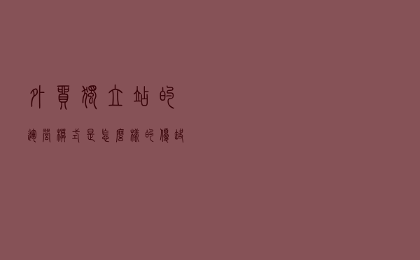 外贸独立站的运营模式是怎么样的？优缺点是什么？