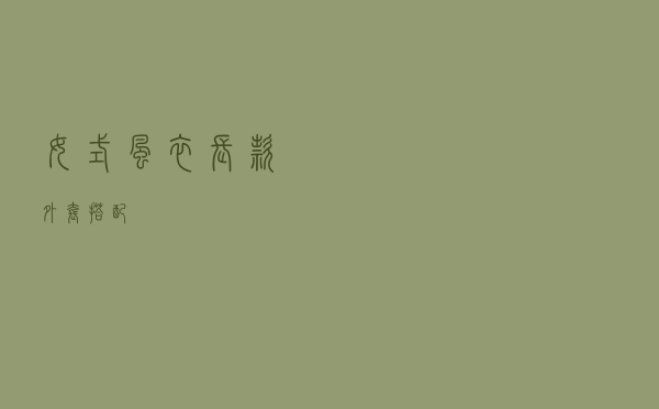 女式风衣长款外套搭配