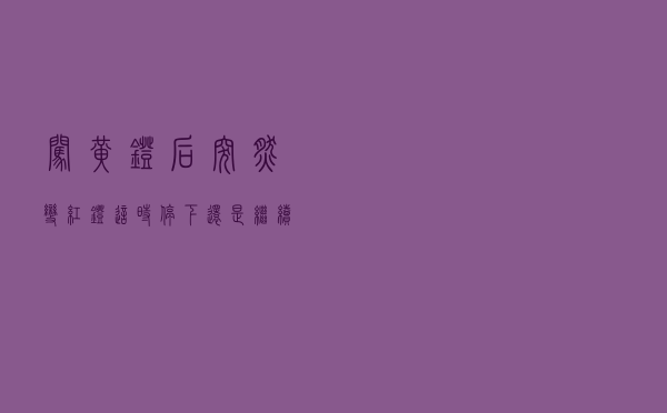 “闯黄灯”后突然变红灯，这时停下还是继续走？