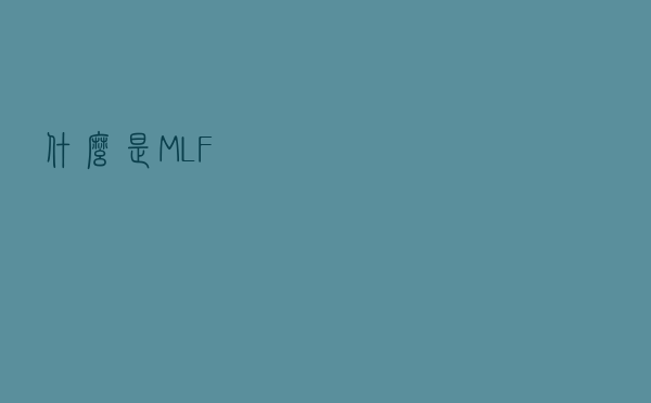 什么是MLF？
