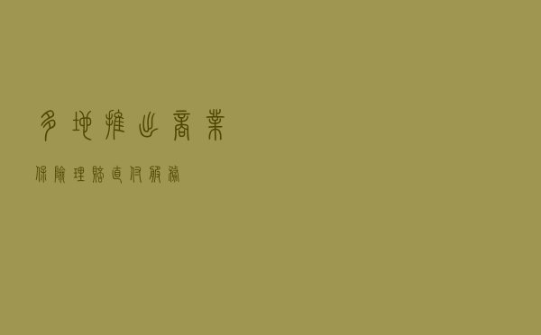 多地推出商业保险理赔直付服务