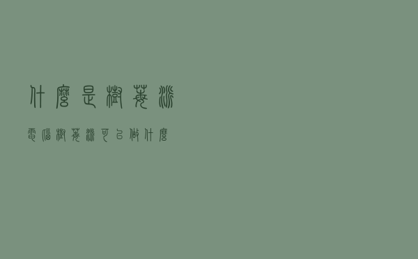 什么是树莓派电脑，树莓派可以做什么