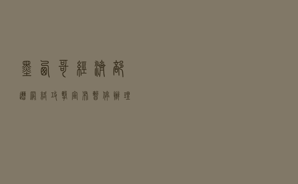 墨西哥经济部遭网络攻击 宣布暂停办理部分手续