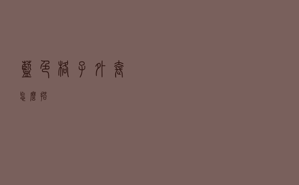 蓝色格子外套怎么搭