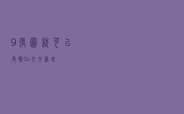 9 张图就可以弄懂 Go 内存管理