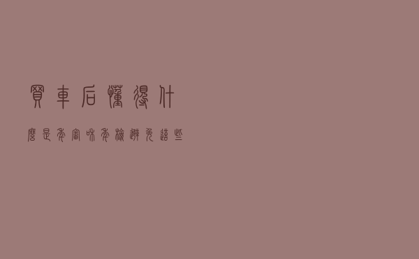 买车后懂得什么是年审和年检，避免这些小问题导致的处罚和扣分了