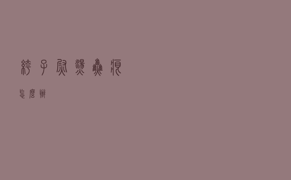 裤子熨烫焦痕怎么办