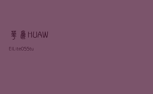 华为 HUAWEI LiteOS Studio安装