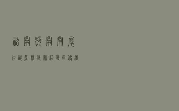 韶关海关开展知识产权海关保护宣传活动 韶关海关开展知识产权海关保护宣传活动