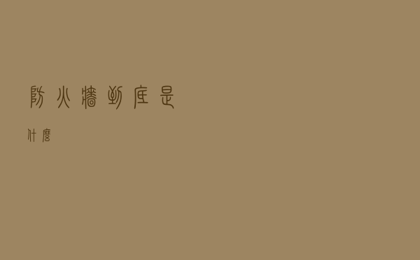 防火墙到底是什么